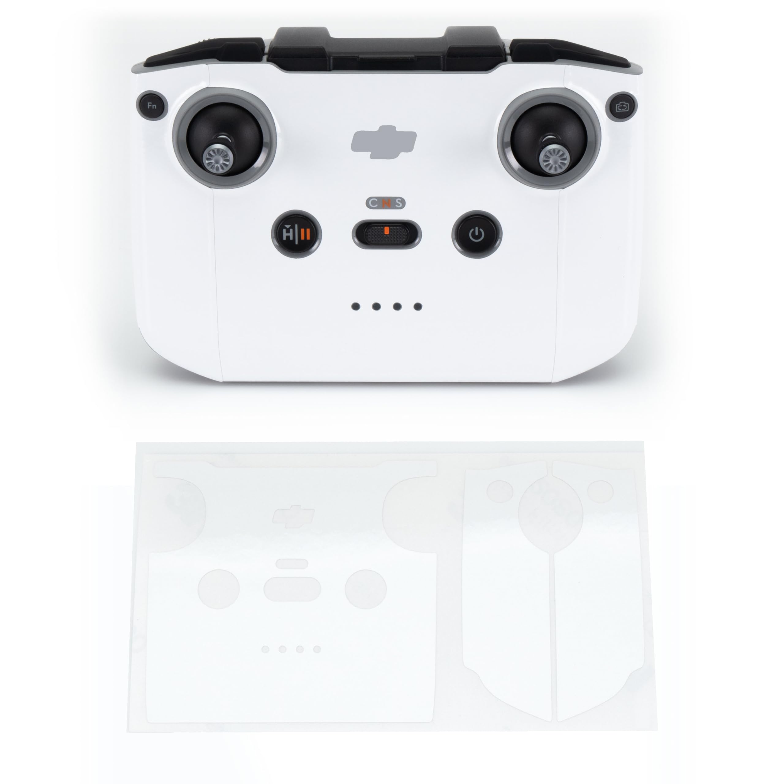 WRAPGRADE Skin Stickers Compatible with DJI RC-N2/N3 (RACING WHITE)