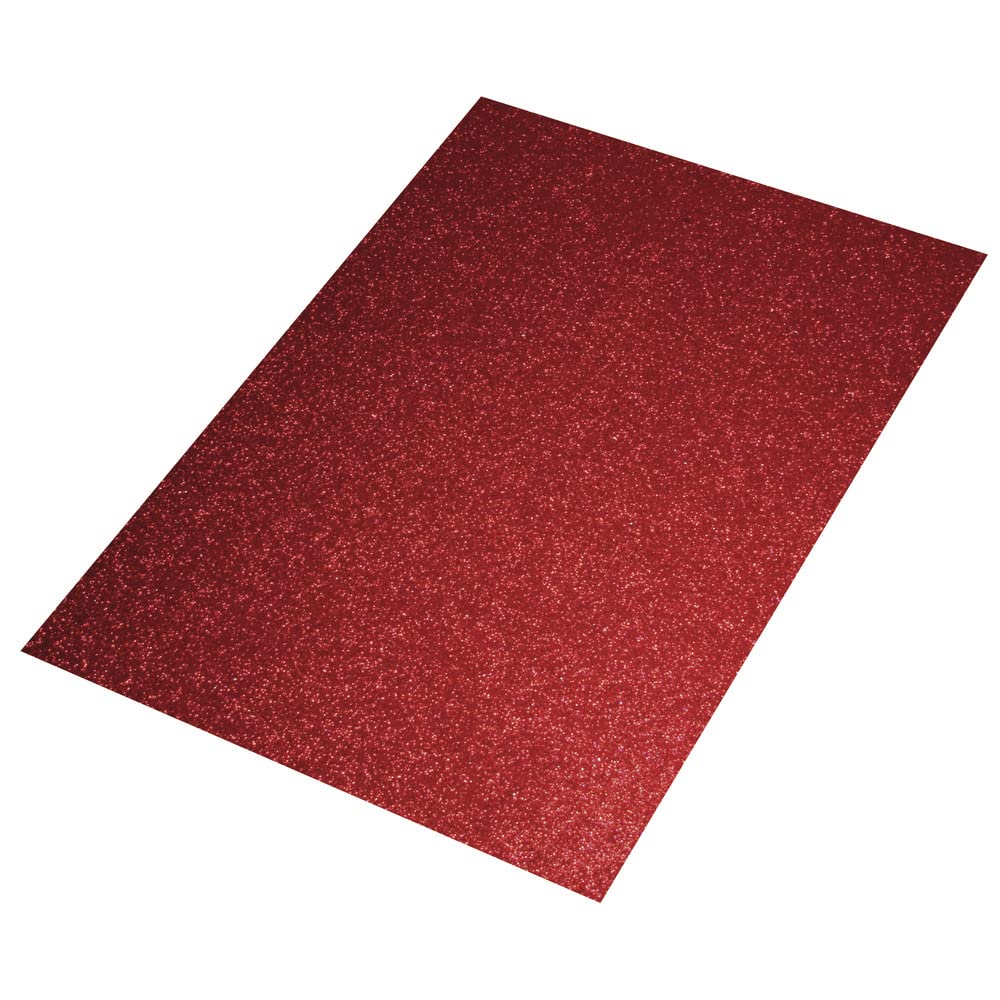 Rayher 3005118 Crepla Plate Glitter, 30 x 45 x 0.2 cm, Red
