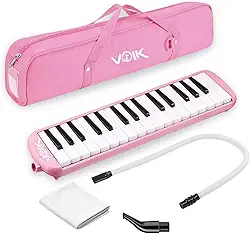 Escaleta 32 Teclas Rosa Voik EM-32 Profissional C/Capa