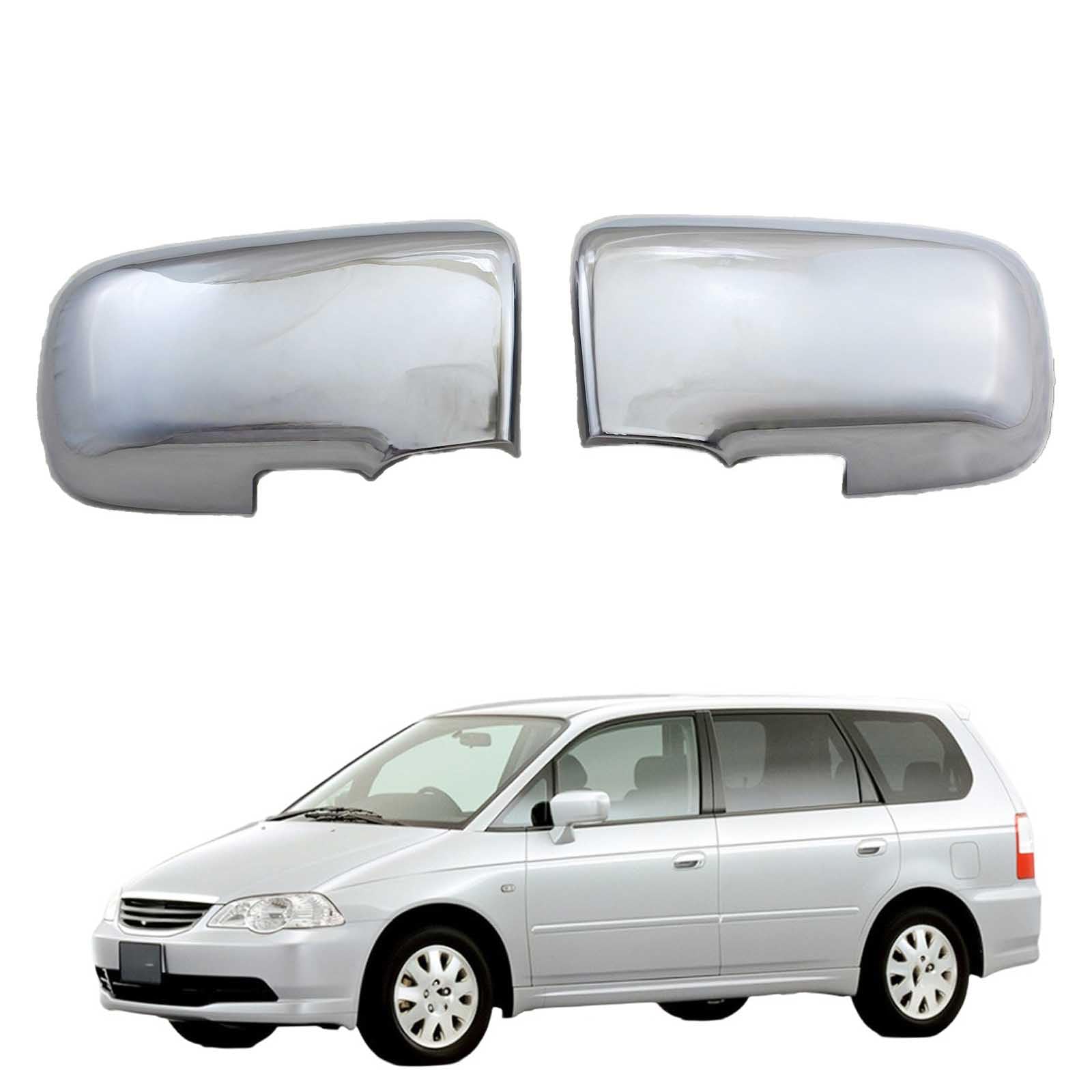 PAPEP Door Mirror Cover Caps for Odyssey 1999-2003 Plating, Left Right Side Wing Rearview Mirror Cover Lid 2 Pieces Exterior Styling Accessory
