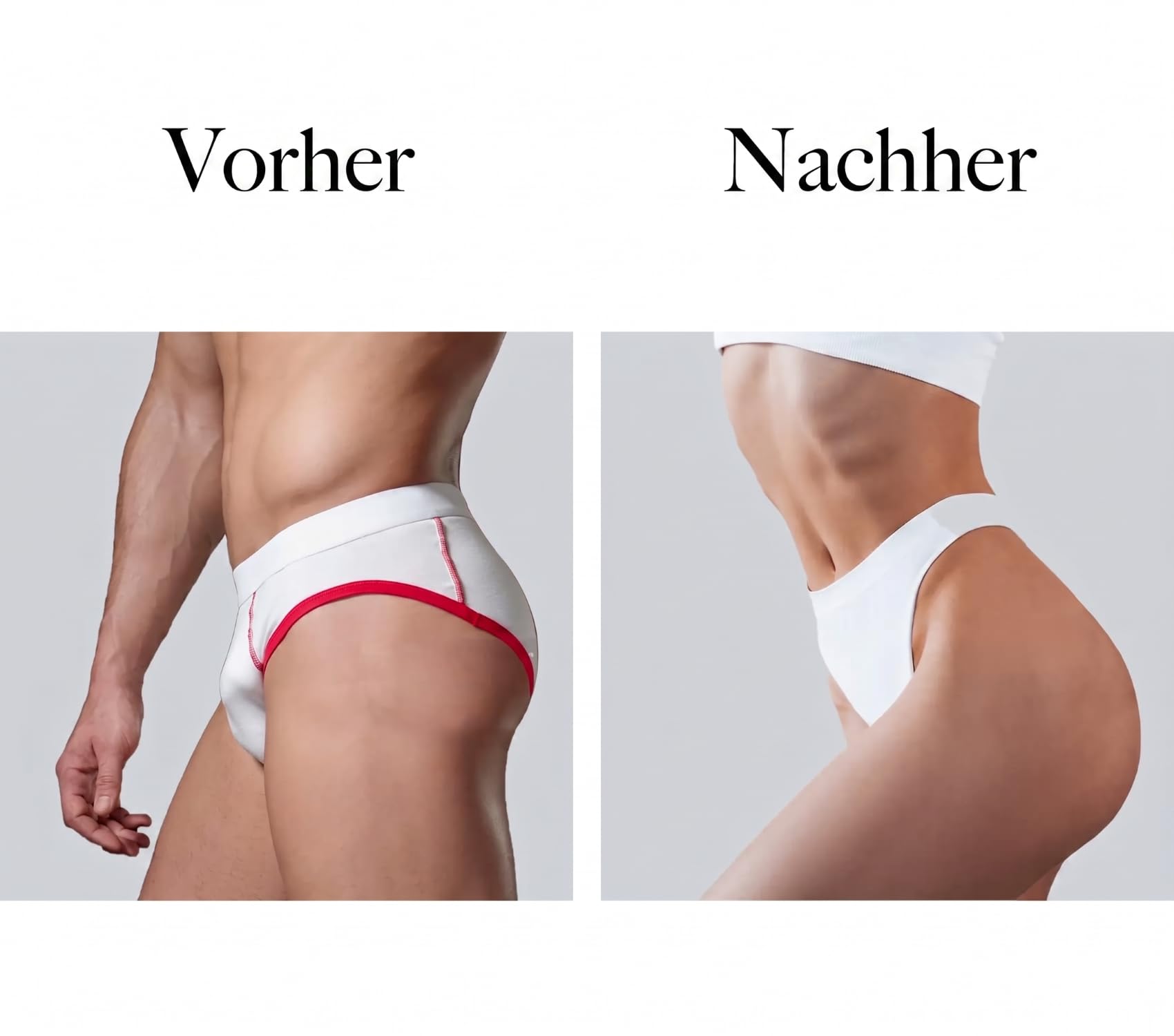 Idtswch Tucking Thong Gaff Panties für Trans Women Smooth Flat Front Flattening Tucking Unterwäsche, Feminine Shaping Fit