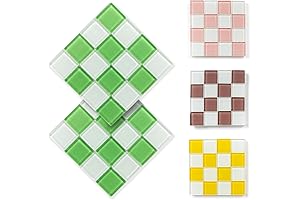 Checkers Deco: Stunning Checkered Coasters That Elevate Home Decor