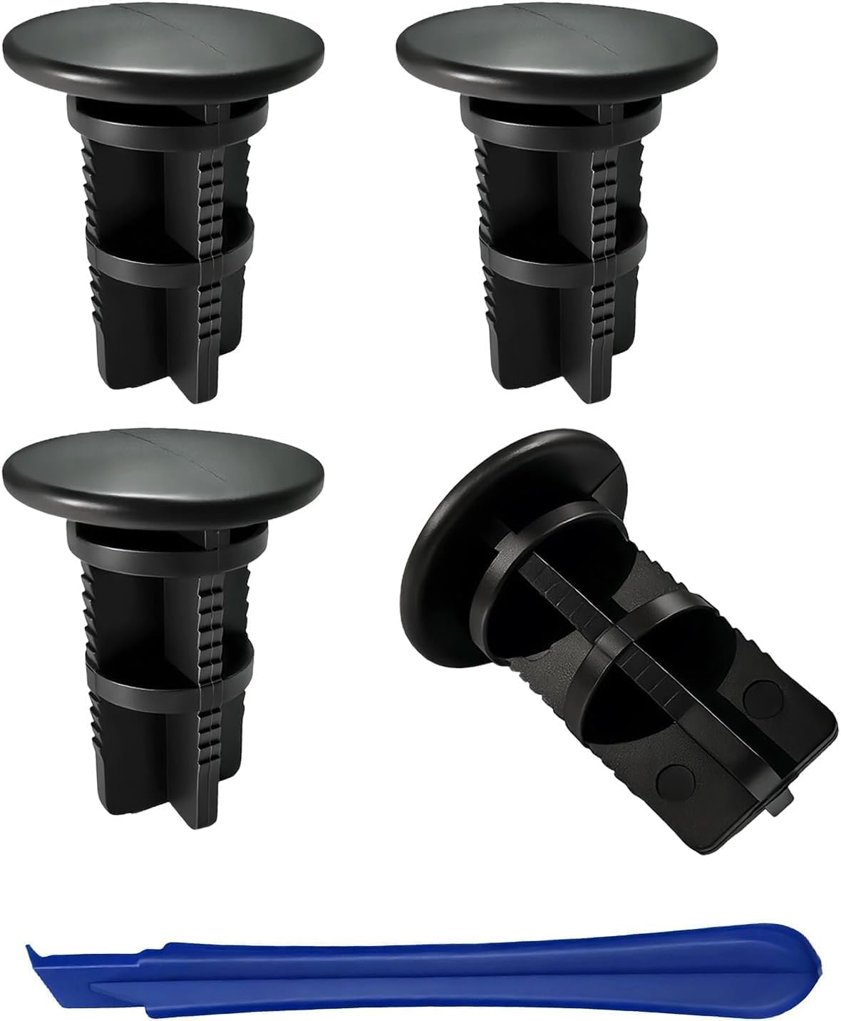 Wheelie Bin Hinge Pins, Pack of 6 Bin Lid Fixings Compatible with Otto/ESE, 240L Wheelie Bins, Plastic Wheelie Bin Lid, Hinge Pins, 38mm x 18mm