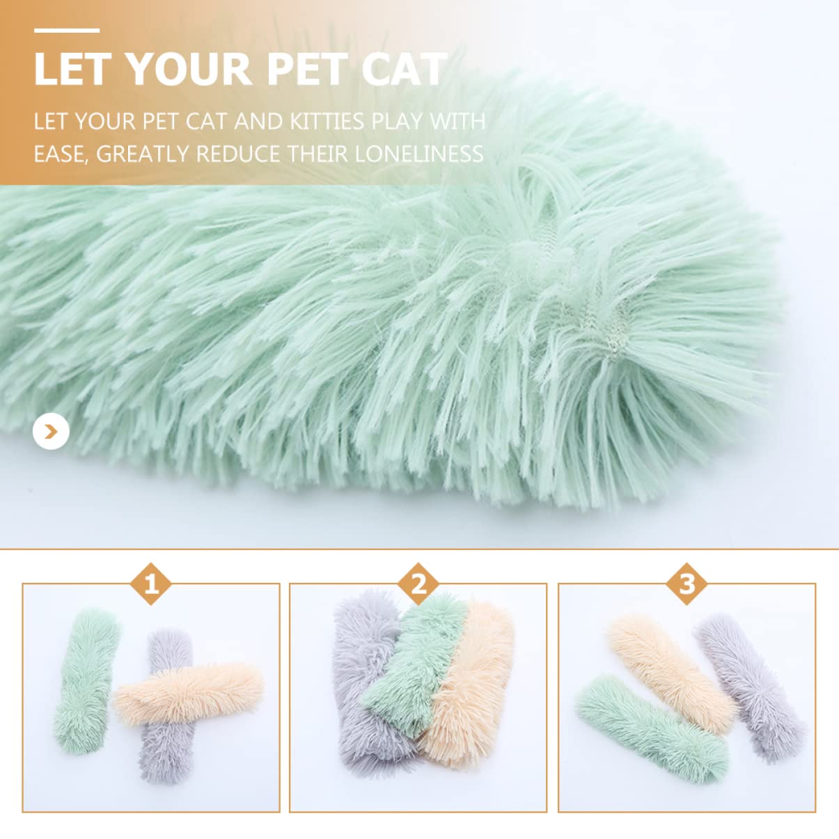 POPETPOP Lot De 3 Jouets Interactifs pour Chats Dintérieur Bâtonnets À Mâcher pour Le Sommeil