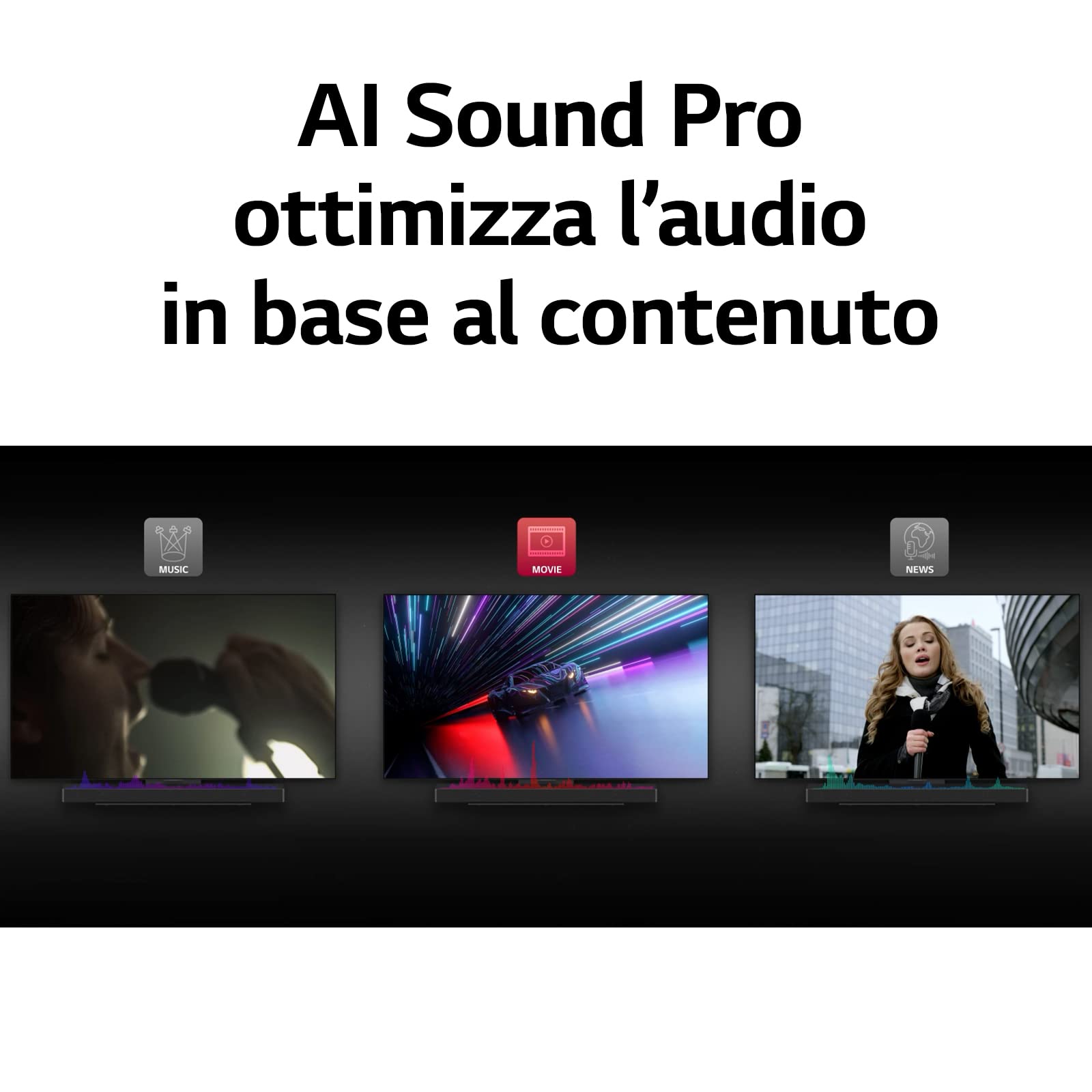 LG SC9S Soundbar TV 400W, 3.1.3 Canali con Subwoofer Wireless, 3 canali up-firing, Staffe per TV OLED C2 e C3 incluse, Soundbar Dolby Atmos, DTS:X, IMAX Enhanced, VRR, ALLM, Wi-Fi, HDMI In/Out