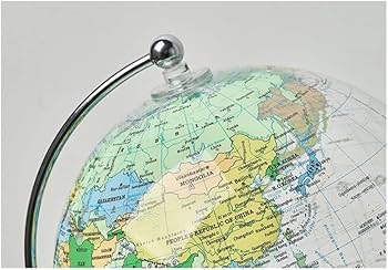 Amazon | 地球儀 ヴィンテージ世界地球儀透明地球儀金属三脚