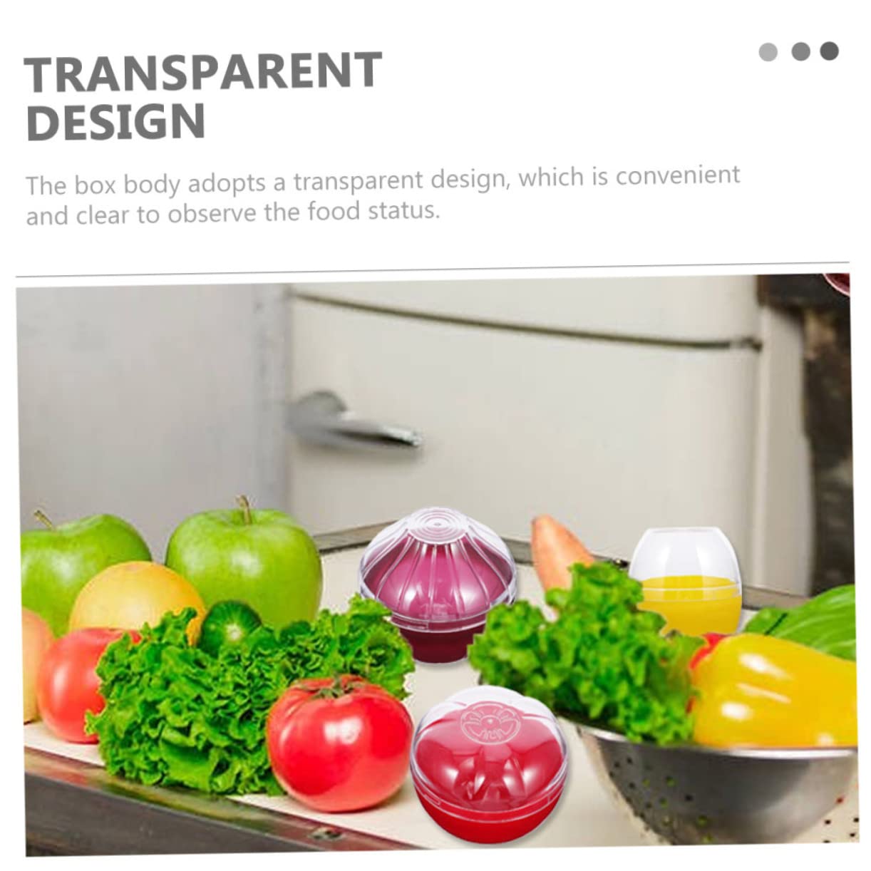 Amazon｜AUTSUPPL 透明プラスチック製トマト保存ケース ポータブル