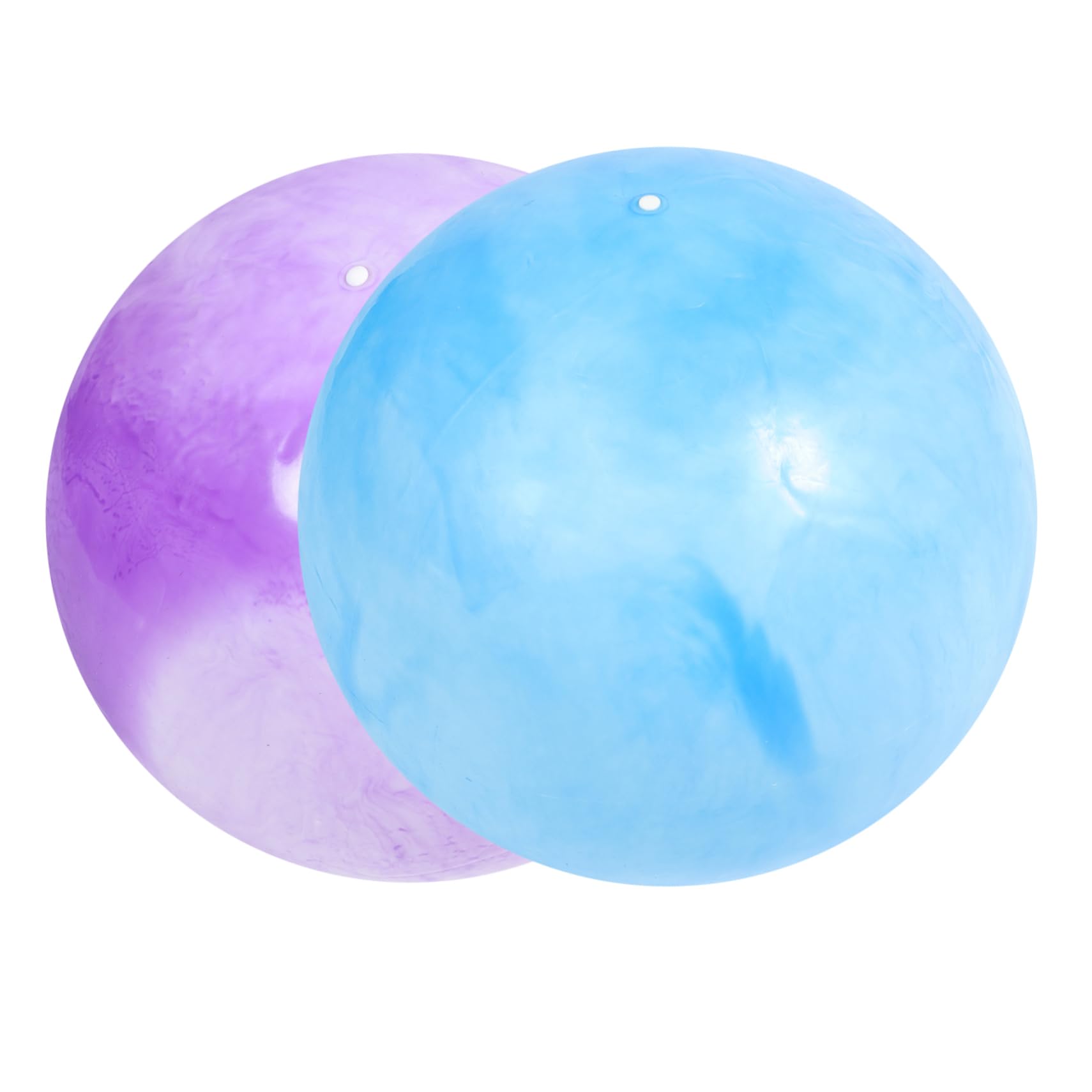 YARNOW Pelota de Ejercicio Marmolada de PVC 65cm, 2 Juegos | Inflable de Superficie Lisa, Apta para Yoga y Embarazo, Ligera, Diseño Duradero y Humanizado