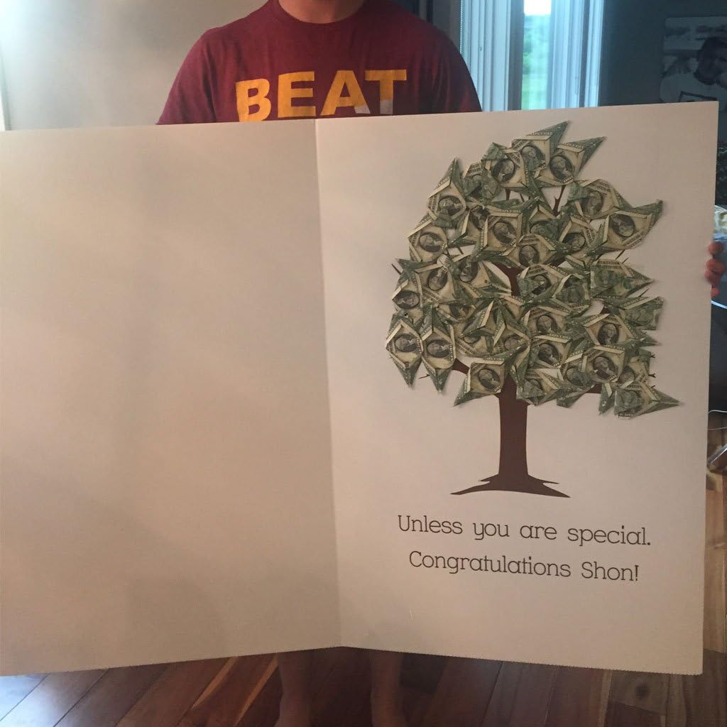 VictoryStore Jumbo Greeting Cards: Giant Birthday Card (Money Tree) 2 feet x 3 feet card with envelope