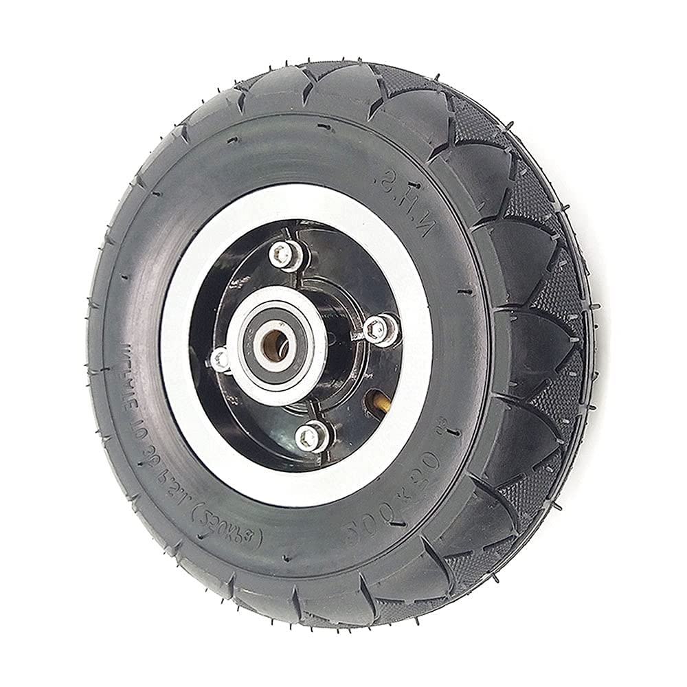 Neumáticos de scooter eléctrico,ruedas delanteras y traseras de scooter eléctrico de 8 pulgadas 200x50 piezas de repuesto de neumáticos antideslizantes resistentes al desgaste,1 rueda sólida de cintur