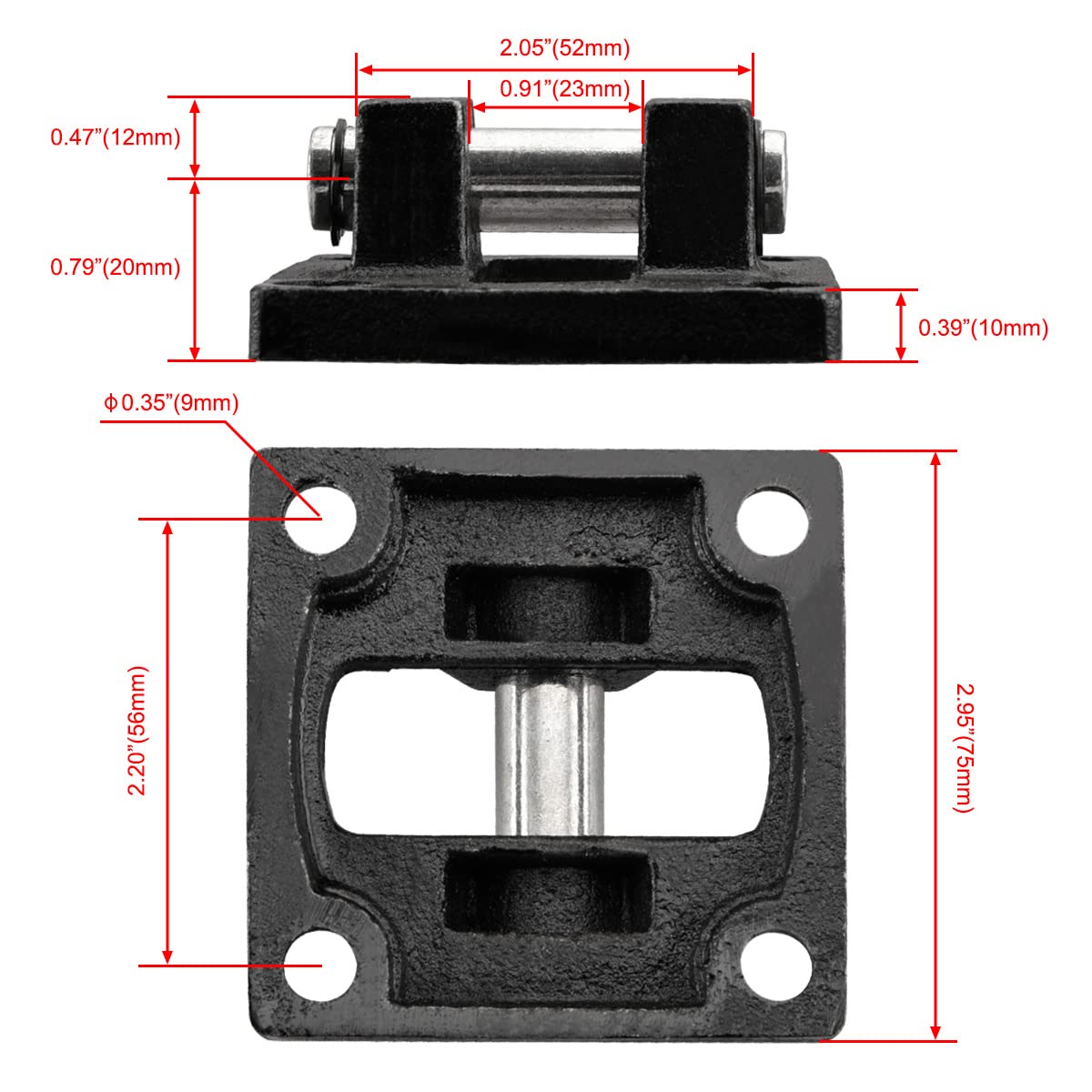 ANQECAJH 1 stücke Serie Pneumatische Kompakte Luft Zylinder 40 50 63 80mm Bohrung zu 5 10 15 20
