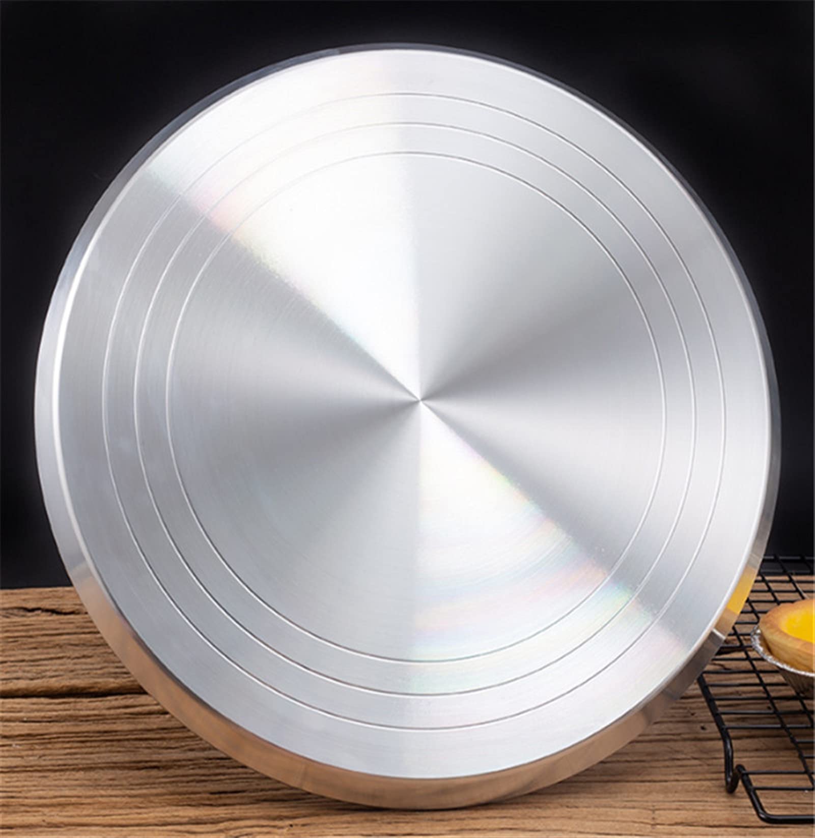 Tortenplatte Drehbar Kuchenständer Backenwerkzeug 10 12 14 Zoll montierte Sahne Kuchen Tisch Drehtisch Drehen Tischständer Base Umdrehen Dekorationstabelle Kuchen dekorieren Verbrauchsmaterial Kit