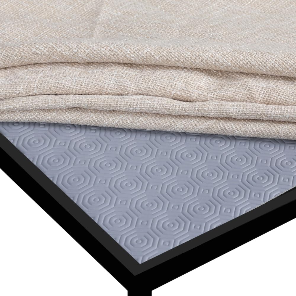 Table Protector Dining Room Waterproof Table Cover Scratch Resistant Table pad Heat Resistant Table mat Spill Proof Table Cream Grey Beige Brown (Grey, 100x290 cm)