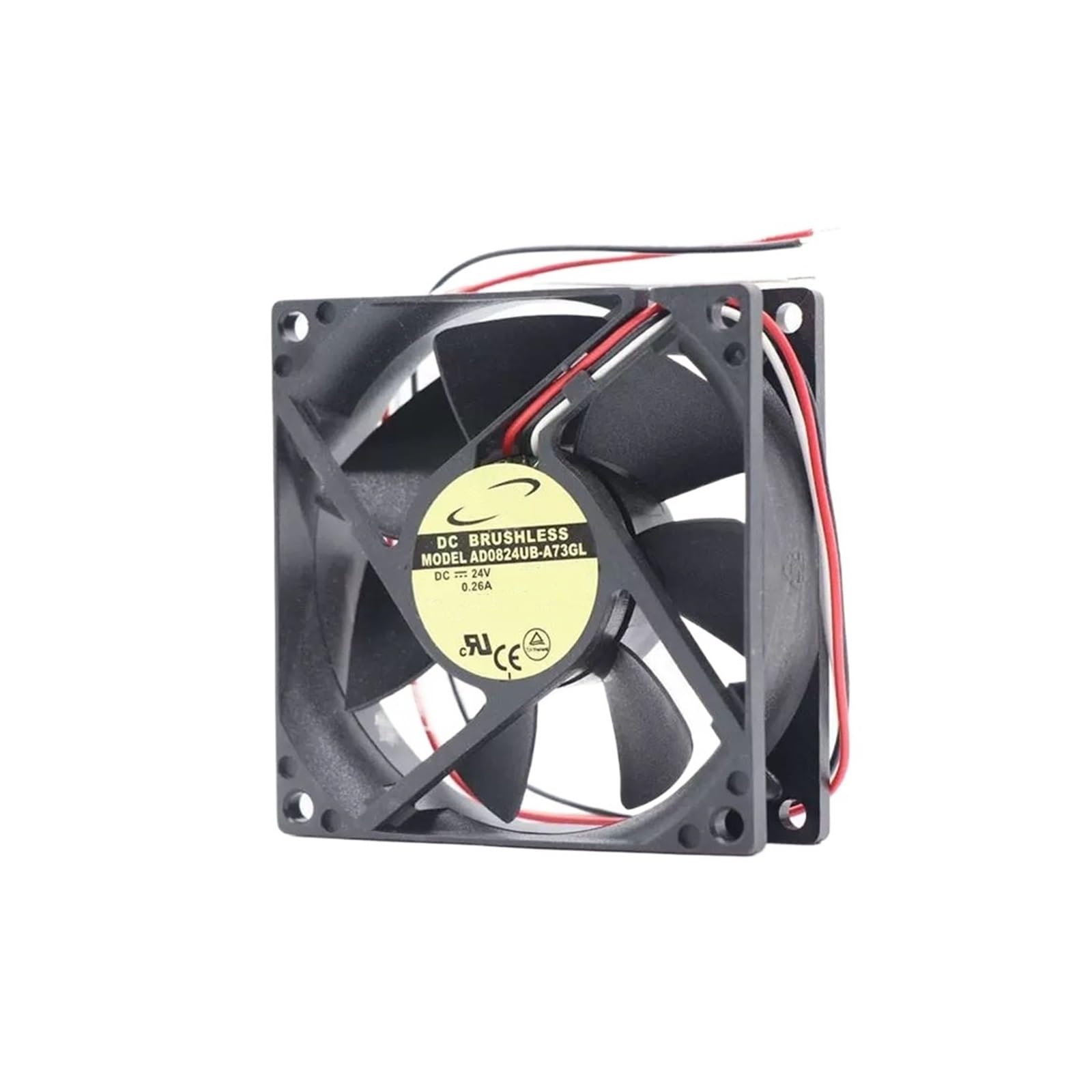 YLPWKMVZ AD0824UB-A73GL Server 24VDC 0.26A 80 * 80 * 25mm Silent Cooling Fan
