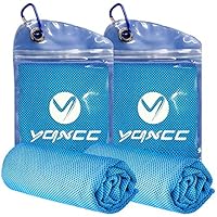 YQXCC Kühlendes Handtuch 2 Stück 120 x 30 cm, Eishandtuch, Mikrofaser-Handtuch für sofortige Kühlung, kühles kaltes Handtuch für Yoga, Strand, Golf, Reisen, Fitnessstudio, Sport, Schwimmen
