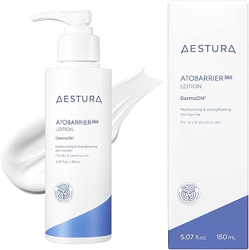 AESTURA Atobarrier 365 Emulsion, 5.1 fl oz 150 ml Korean Cosmetics, Moisturizing Cream, Skin Care, Dry Skin, Sensitive Skin, Fragrance Free, Colorless, Ceramide, Hypoallergenic, Derma Cosmetics