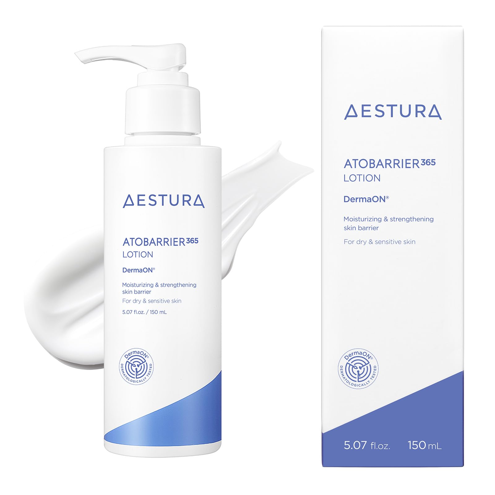 [AESTURA] Atbarrier 365 Emulsion 150ml Korean Cosmetics Moisturizing Milky Lotion Skin Care Dry Skin Sensitive Unscented Uncolored Ceramide Hypoallergenic Derma Cosmetics