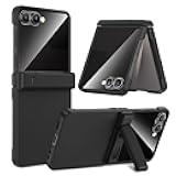 Maxdara for Z Flip 7 Case, with [Privacy Screen Protector] [Hidden Kickstand] [Hinge Protection] [Support Wireless Charging] Phone Cover for Samsung Galaxy Z Flip 7 5G, Black (Privacy Screen)