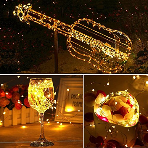 Image of Homesake 50 LED Fairy Lights for Room Decoration Battery Operated String Lights for Home Decor, Diwali Decoration for Home, Festive Decor Items, Led Lights for Decor, Warm White (5 M-Set of 2)