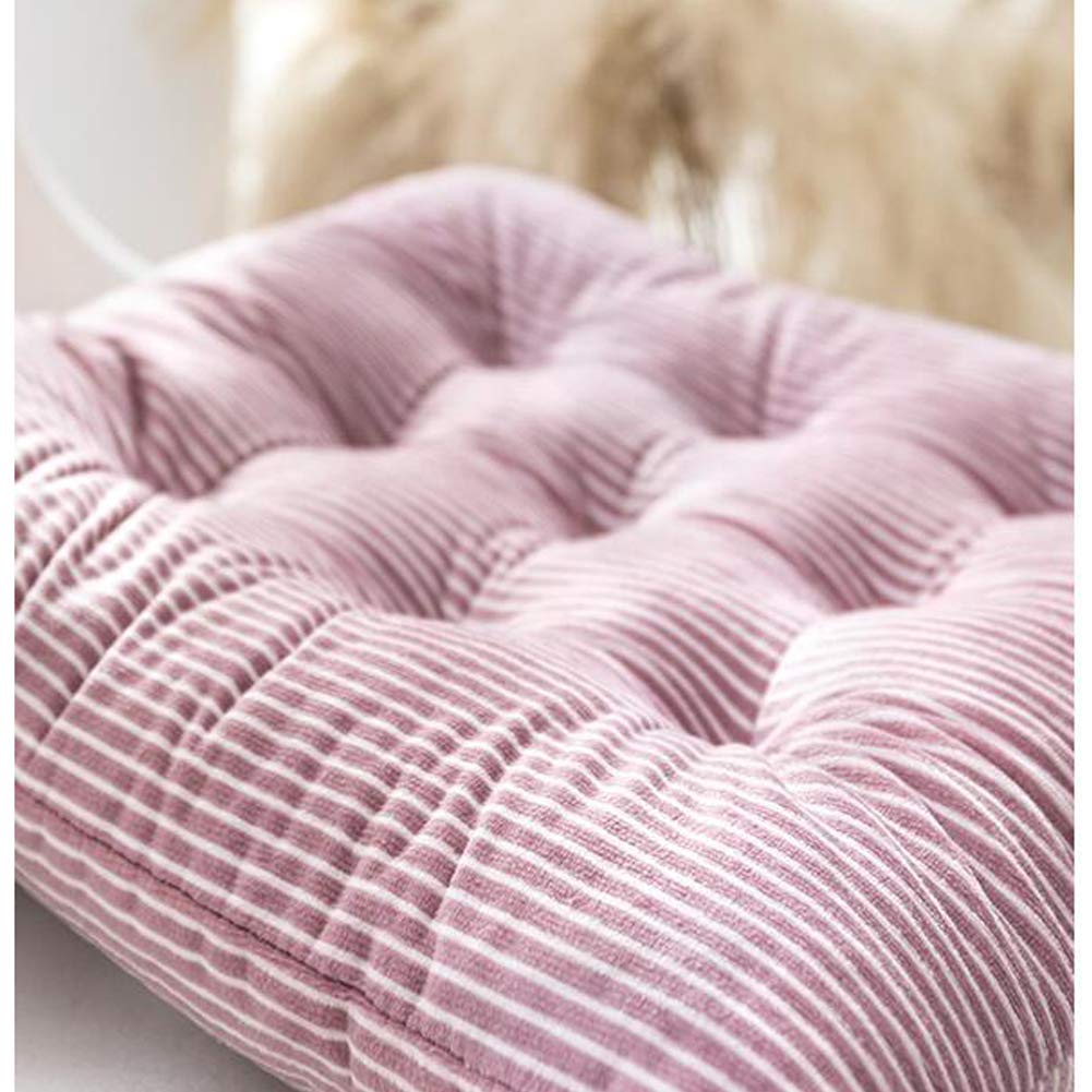 ZYBCQL Bande Grise Coton Galette De Chaise, Doux Carré Coussins De