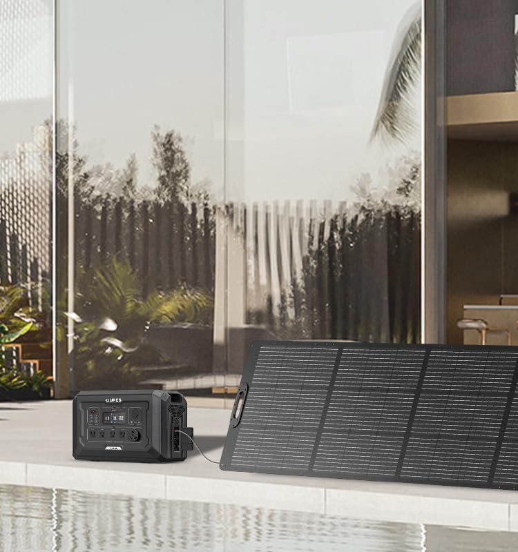 OUPES Portable Solar Panel 240W for OUPES All Series Solar Generators, Ultra-Thin and Lightweight Design, High Conversion Efficiency Foldable Outdoor(Cable 16.4 ft) - Image 5