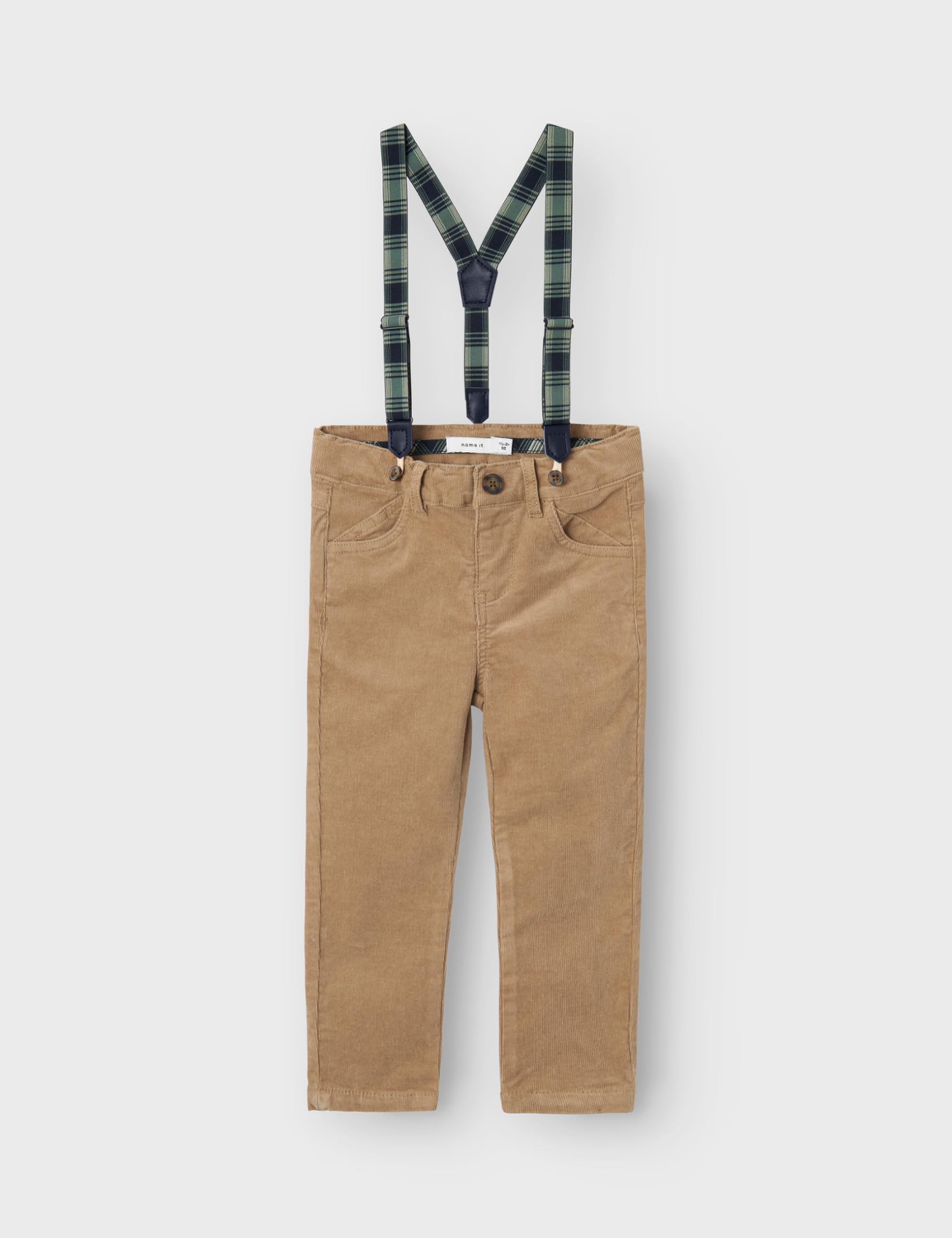 NAME IT Nmmryan Slim Cord Pant W Bra 9666-yy R - spodnie materiałowe Chłopcy