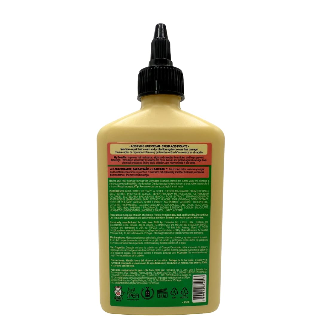 Lola From Rio - Densidade - Acidifying With pH 3.0/4.0, Improves Hair Resistance, Prevent Anti-Breakage and Fall, Protect Against Chemical Process, Balance hair pH 8.82 Fl Oz - Image 2