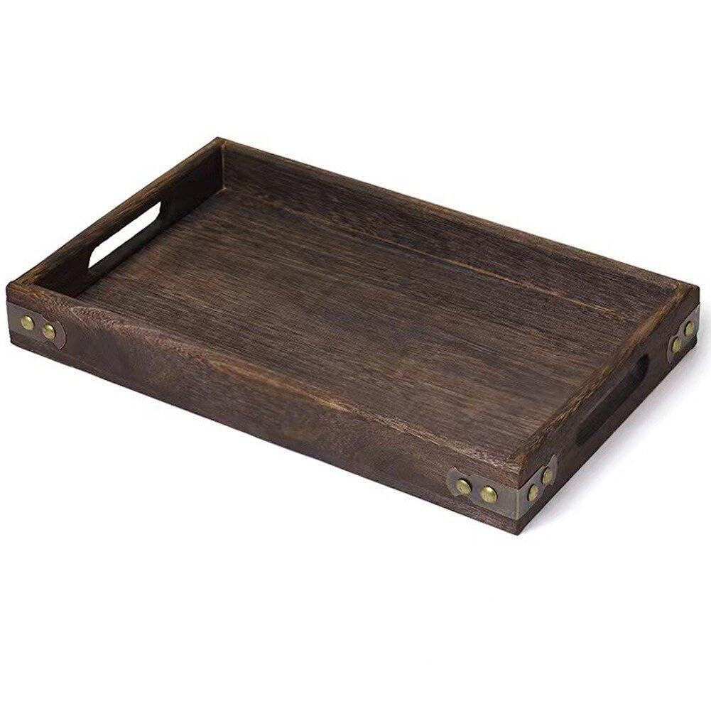 Fournitures de cuisine pour le thé Sanfly plateau rectangulaire en bois durable