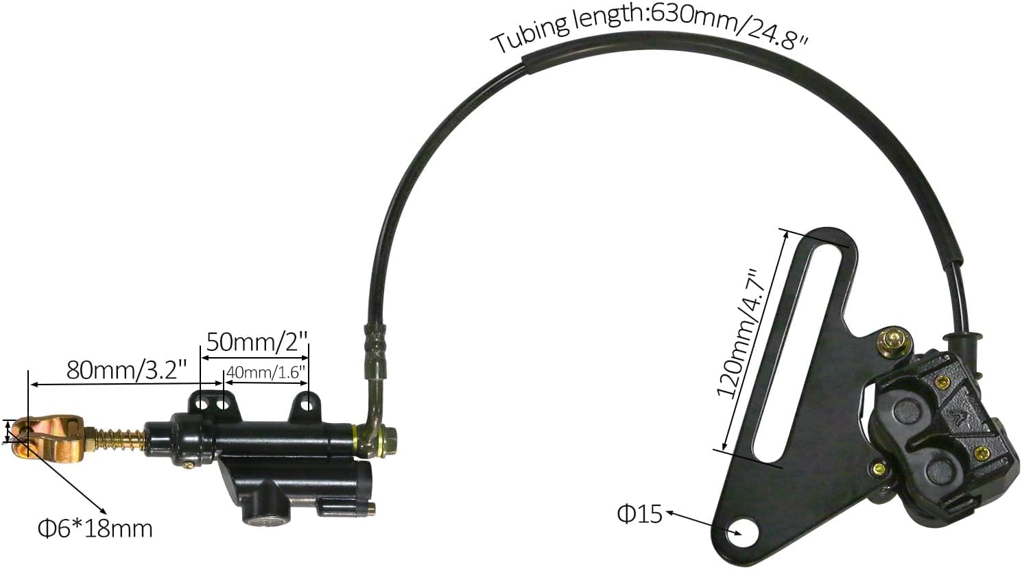 16" Rear Wheel Assembly with Swing Arm, Suspension Linkage & 370mm Shock for Dirt Bike, Pit Bike, Off-Road Motorcycle - 90/100-16 Tire, Disc Brake, 520 45T Sprocket
