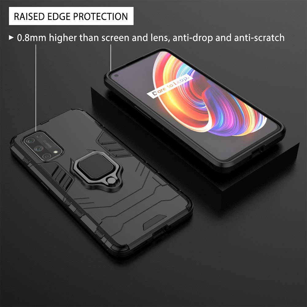 EbestStar Cover Libro Portafoglio Con Pelle PU Per OnePlus Nord, Custodia Con Slot Carte E Supporto, Nero/Rosso, Incluso Vetro Temperato - 2