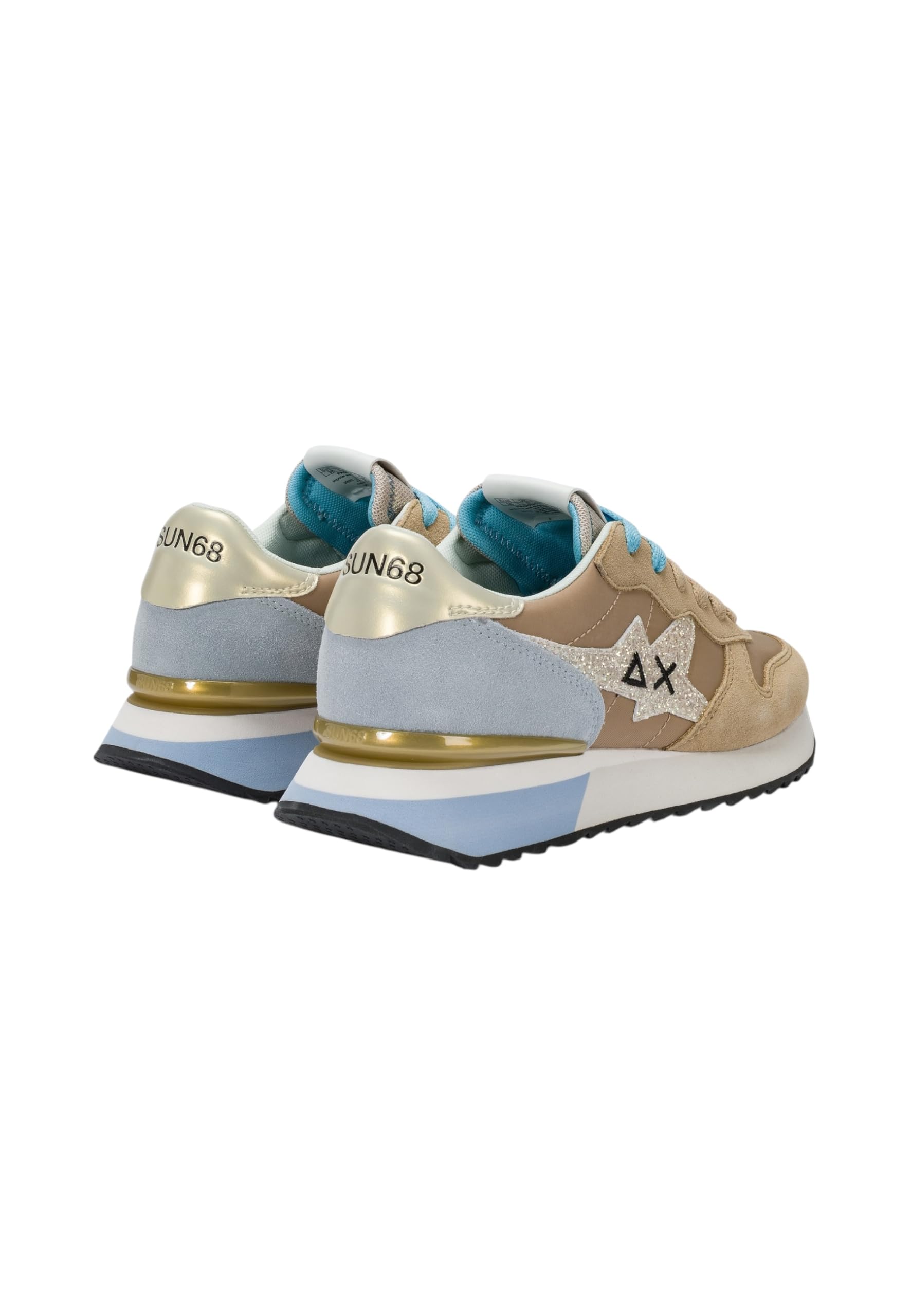 SUN68 Donna Sneakers Basse Z36214 Pelle Beige 41