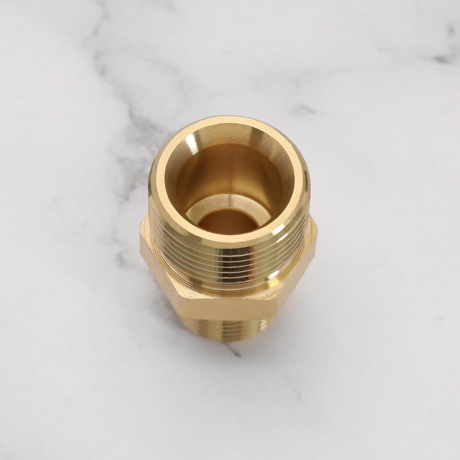 1 Pieza Acoplador de Latón para Lavadora A Presión 3/8 Pulgadas NPT Macho A M22 Adaptador Macho de 14 Mm Adaptador de Rosca Externa de 4500 PSI Convertidor de Conector de Manguera