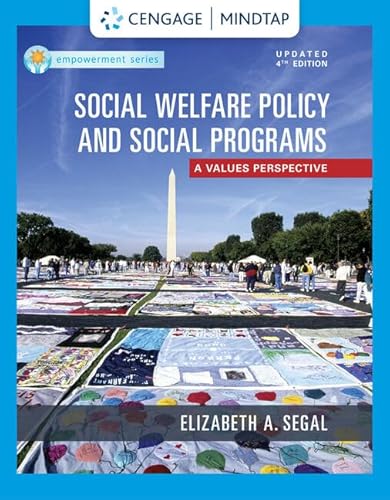MindTap for Segal's Social Welfare Policy and Social Programs, Enhanced, 1 term Printed Access Card (MindTap Course...