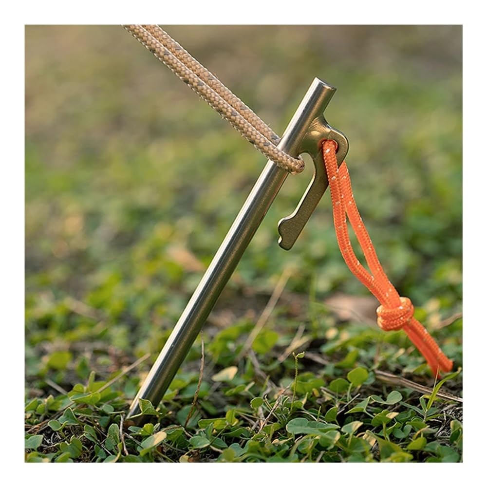 Outdoor Camping tytanowe śledzie namiotowe wytrzymałe kołki namiotowe zapobiegające zginaniu gwoździe do namiotu 20/24/30/35/40 cm (8 x 300 2 szt.)