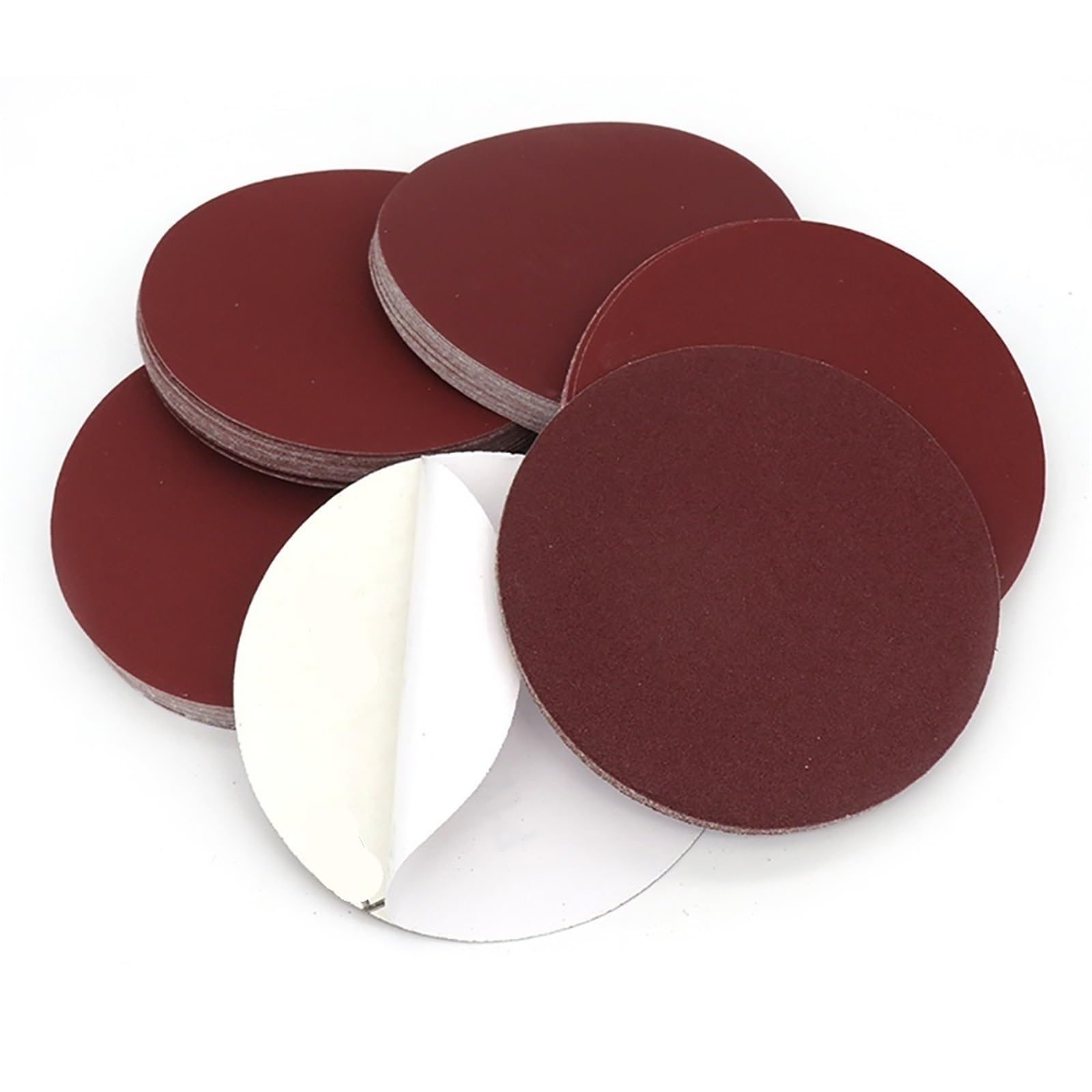 Papier ścierny, Papier ścierny, papier na mokro i sucho, 10 szt. 5-calowych krążków ściernych o średnicy 125 mm, samoprzylepna podkładka ścierna gradacji 240/320/600/800/1000(60 Grit)