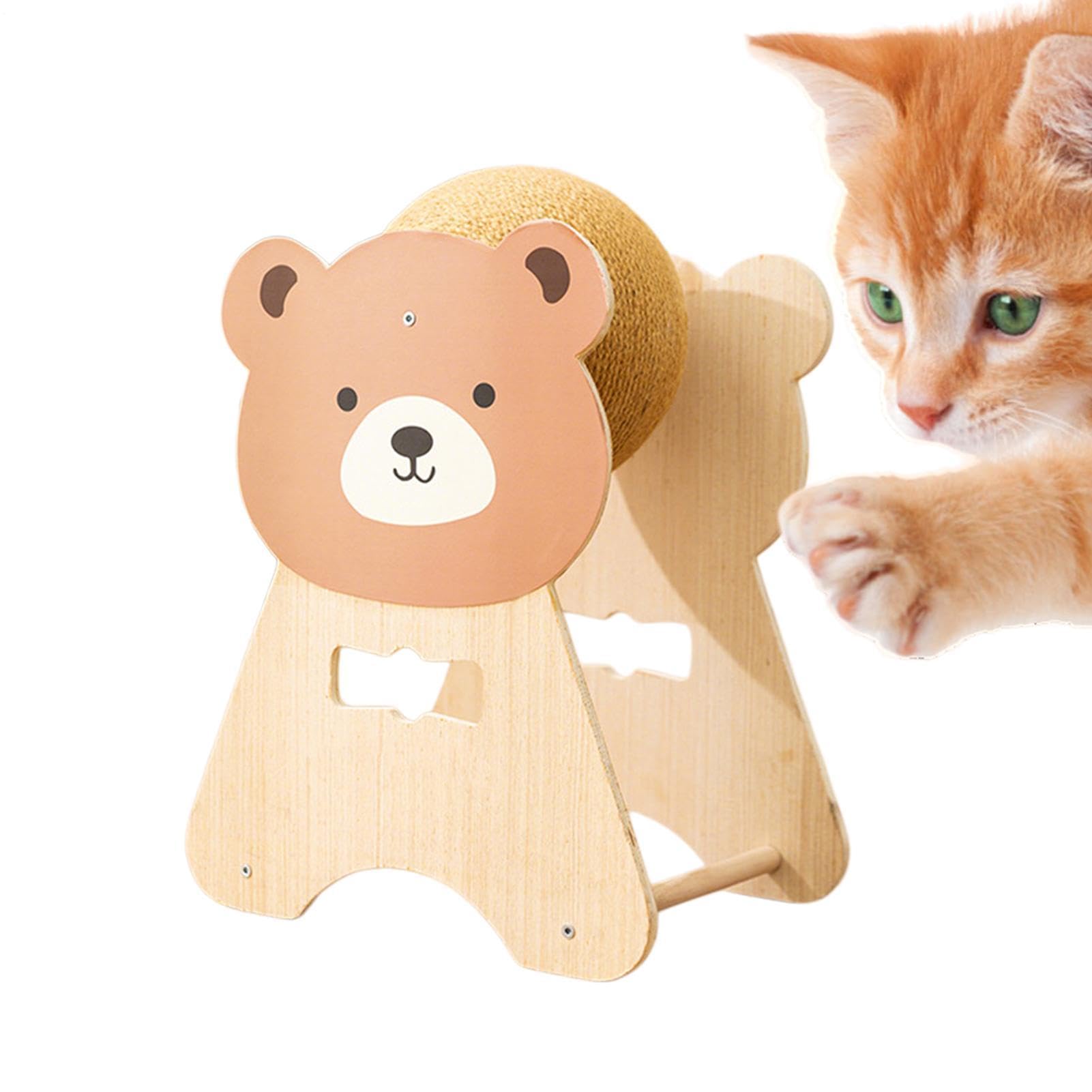 Bola Rascador para Gatos Accesorios Ergonómicos Antimordeduras | Bola Rascadora para Para Gatos Pequeños, Medianos, Grandes y , Enriquecimiento, Juego, Salón, Estudio, Hogar, Dormitorio
