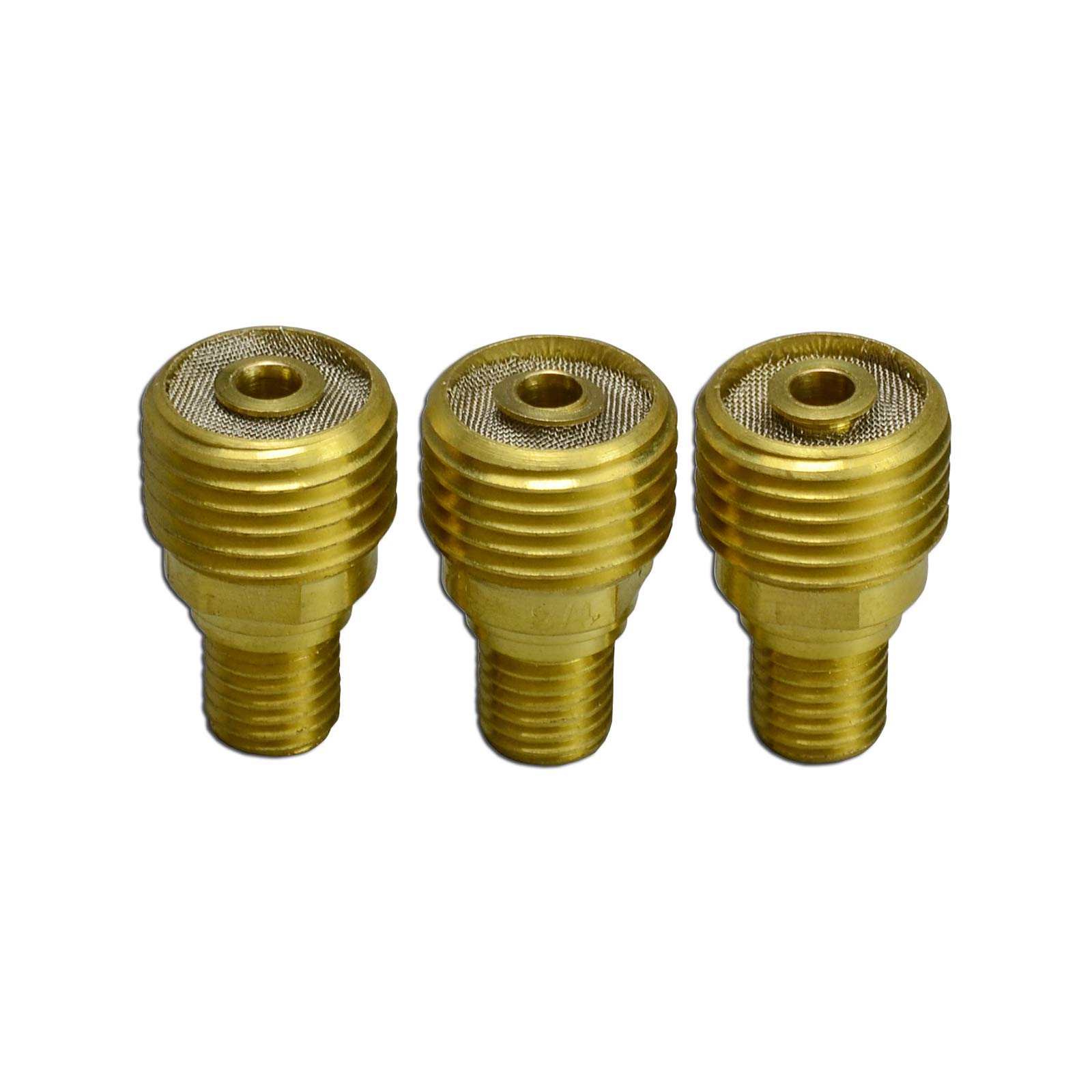 RIVERWELD TIG Gas Lens Collet Bodies 45V45 3.2mm Orifice Fit DB PTA SR WP 9 20 25 TIG Welding Torch Pack of 3