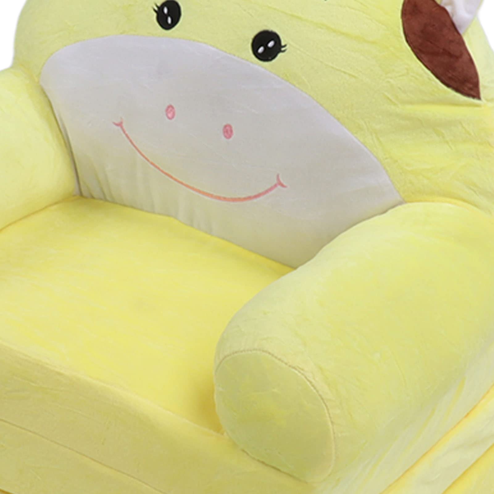 aqxreight Sofa dla Dzieci z Kreskówek 2 Cale, Otwarta Kanapa, Kanapa, Oparcie, Fotel, łóżko, żółta Krowa, 3 Warstwy, Leżaki, Siedząc na kanapę z Kreskówek, rozkładaną sofę dla Dzieci, składaną sofę