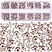 2000 Pieces Flat Back Gems Rhinestones 6 Sizes (1.5-6 Mm) Round Crystal Rhinestones with Pick up Tweezer and Rhinestones Picking Pen for Crafts Nail Clothes Shoes Bags DIY Art (Rose Gold)
