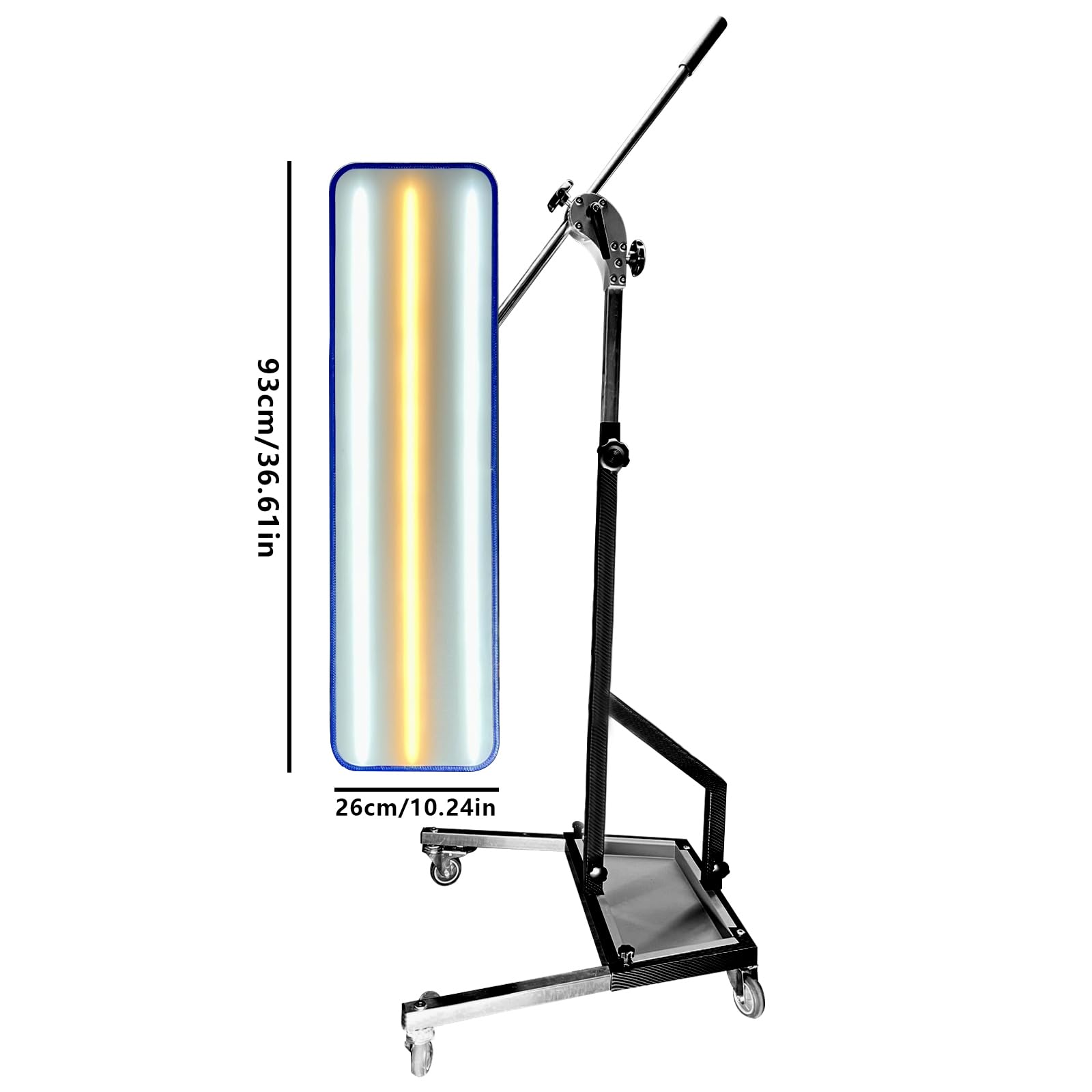 Wytrzymała Lampa Samochodowa Do Naprawy Wgnieceń Bez Lakierowania Z Regulowanym Uchwytem, Narzędzia Do Usuwania Wgnieceń, 93 * 26 Cm Duża Lampa Testowa Z Paskiem LED