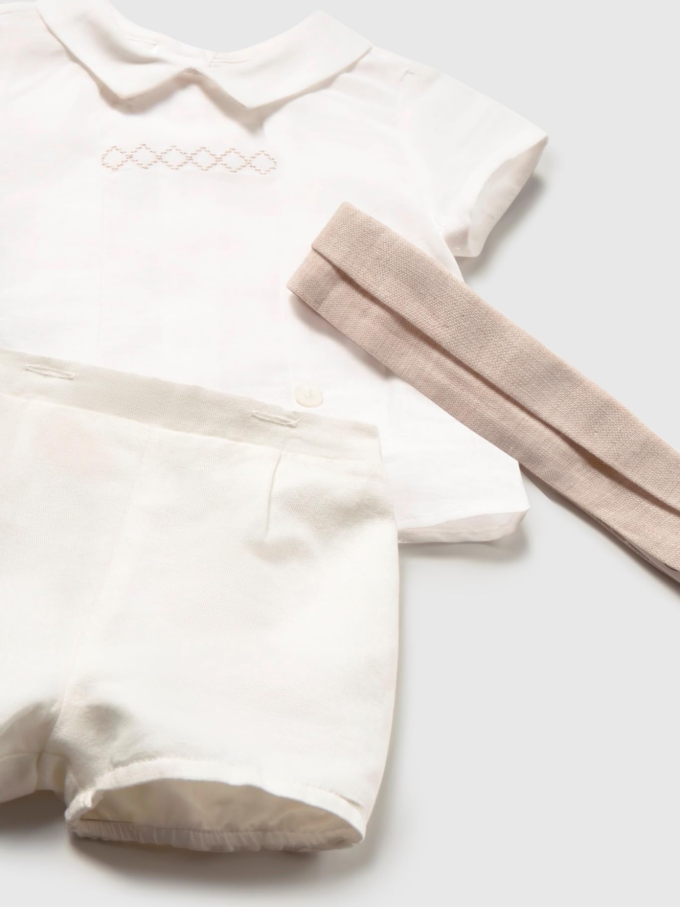 Mayoral Set Kurze Hose Schärpe für Baby - Jungen Roh