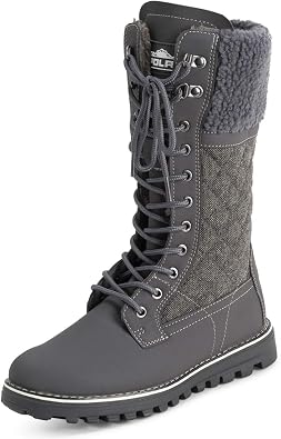 Polar Women's Snow Boots Durable Outdoor Thermal Winter Warm Waterproof Mid-Calf