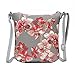 Signare Tapestry Small Crossbody Bag Sling Bag for Women with Red & Grey Orchid Design (SLING-ORC)