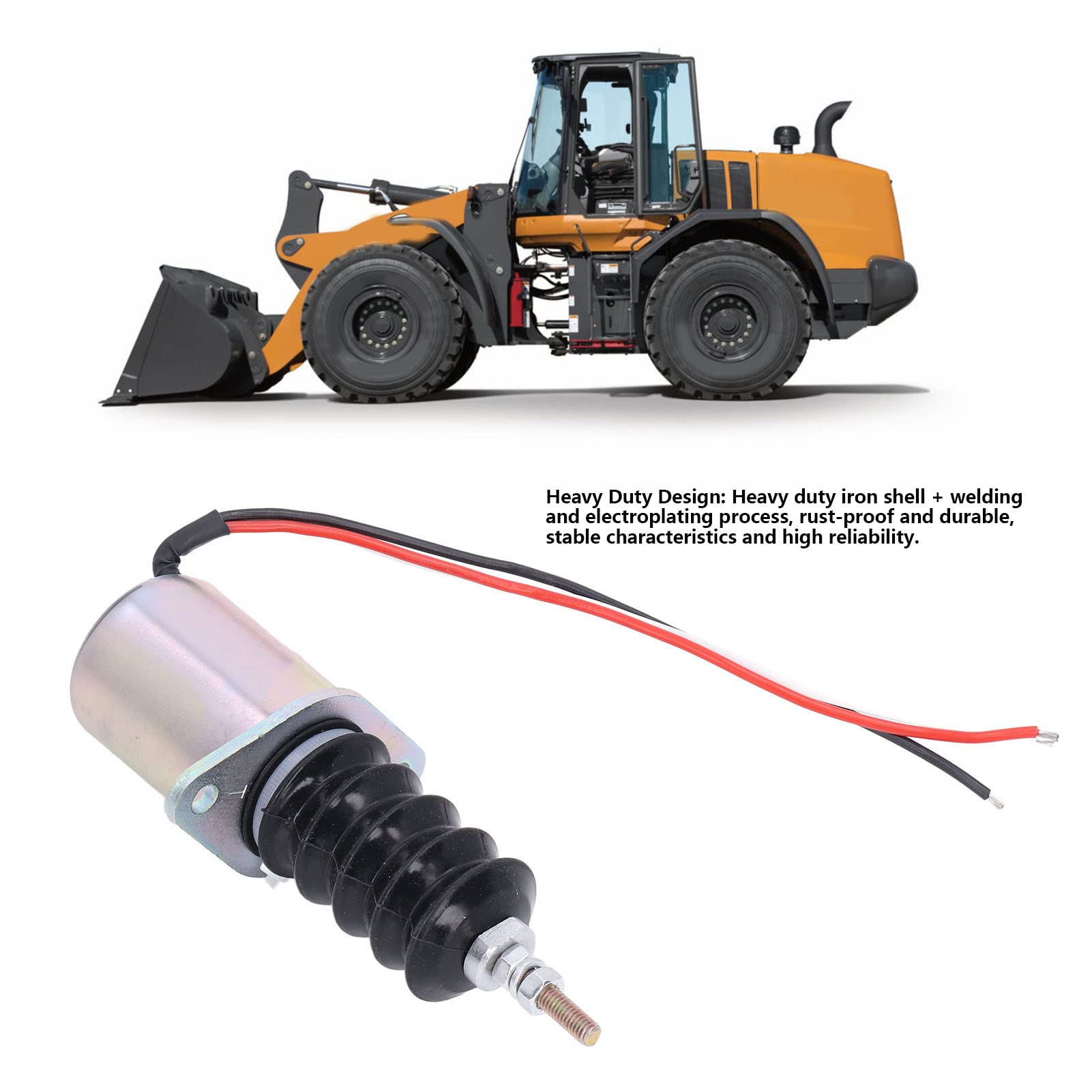 Valvola a solenoide di arresto del carburante AM124379 Sostituzione per John Deere F915 F925 F935 415 Sostituzione anteriore per John Deere 425 445 415 455 Trattorini da giardino