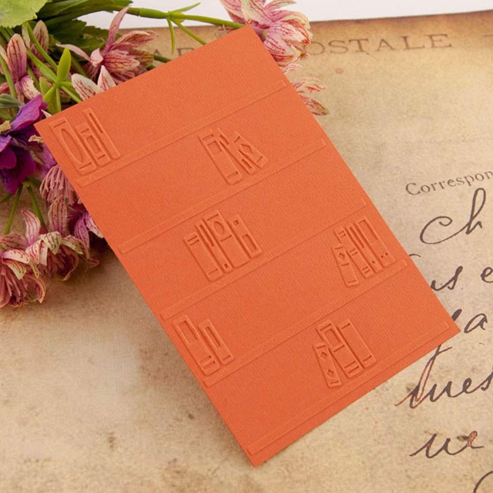 GIVBRO Cartelle per goffratura a forma di fiore, in plastica, stencil per realizzare biglietti fai da te, scrapbooking, album fotografici, decorazione