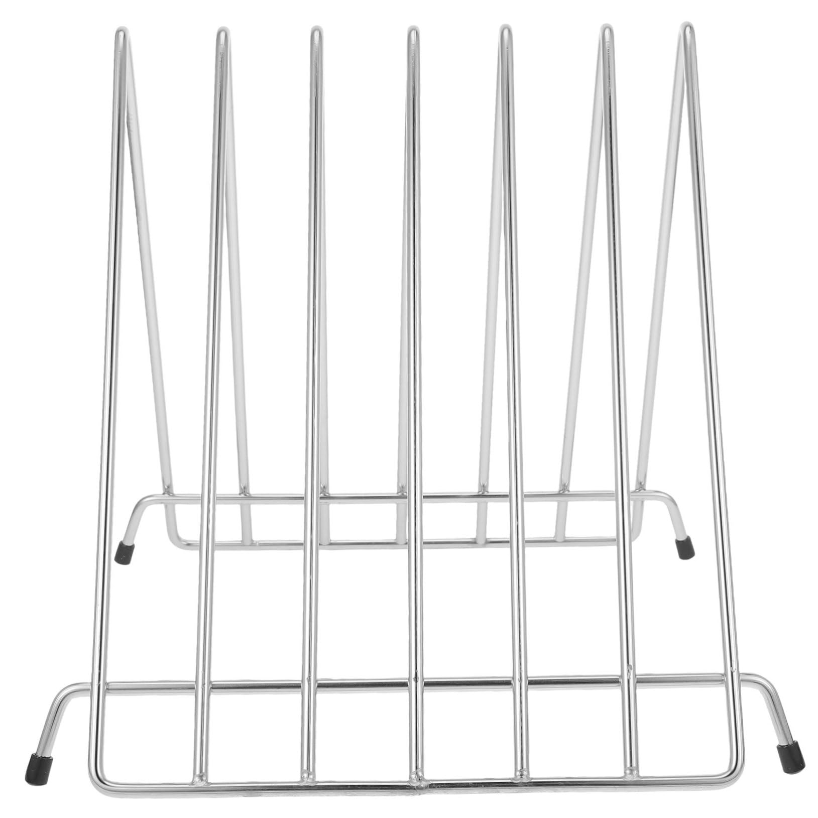 Support en Acier Inoxydable Résistant à L'usure pour Planche à Découper Design Ajouré, Capacité Plus Grosse pour Restaurants et Cantines