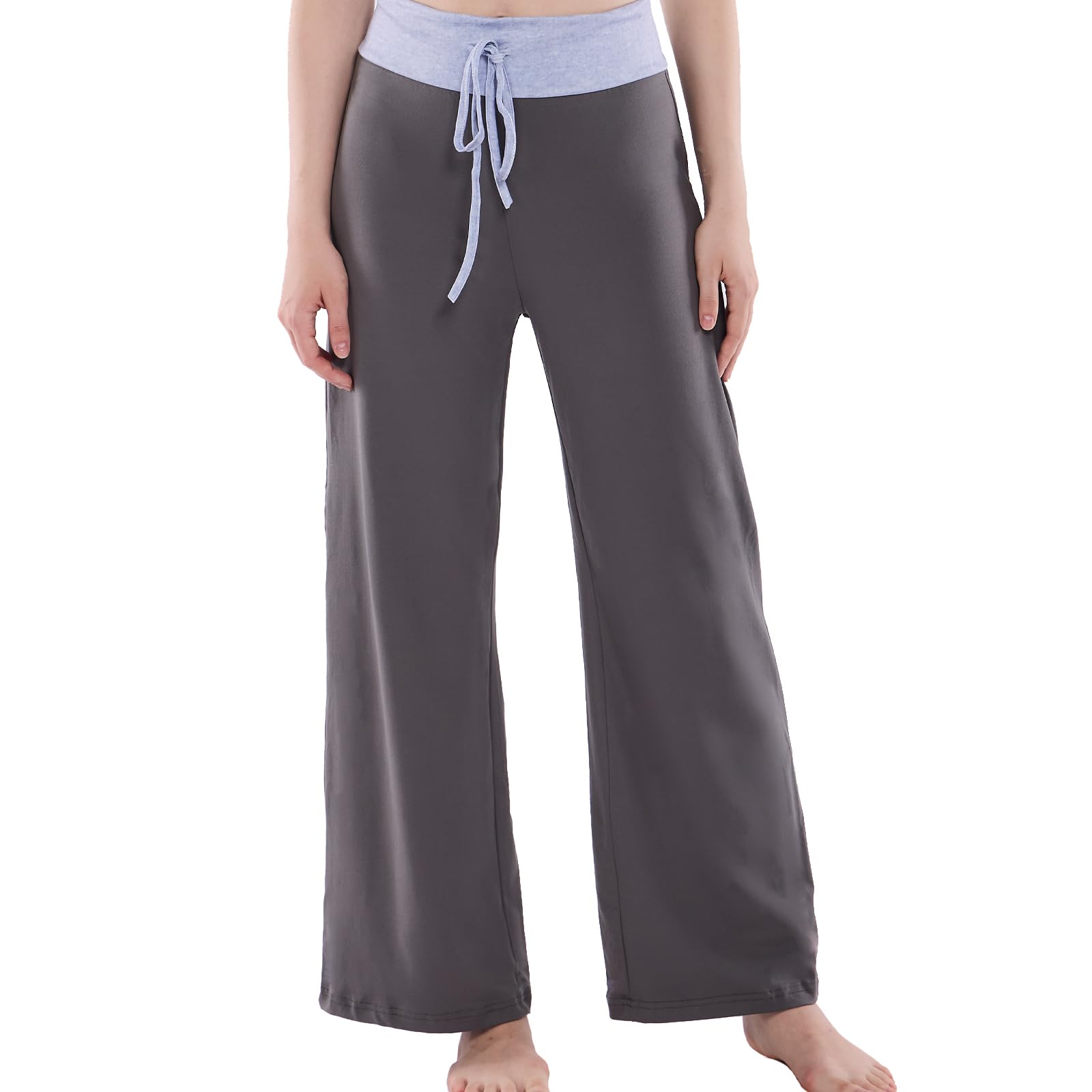 NEWCOSPLAY Women's Comfy Pajama Drawstring Wide Leg Pants