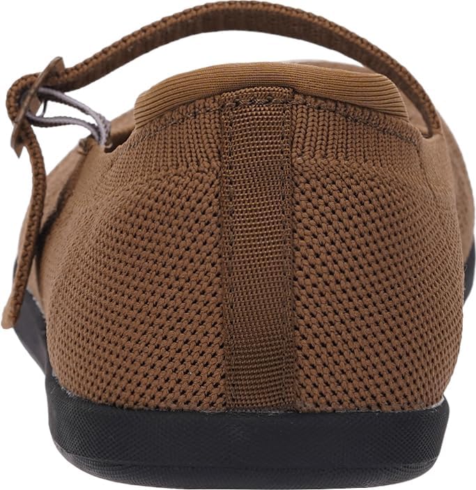 WHITIN Women's Barefoot Mary Jane Flats + Wide Toe Box + Zero Drop Sole + Adjustable Straps - Image 3