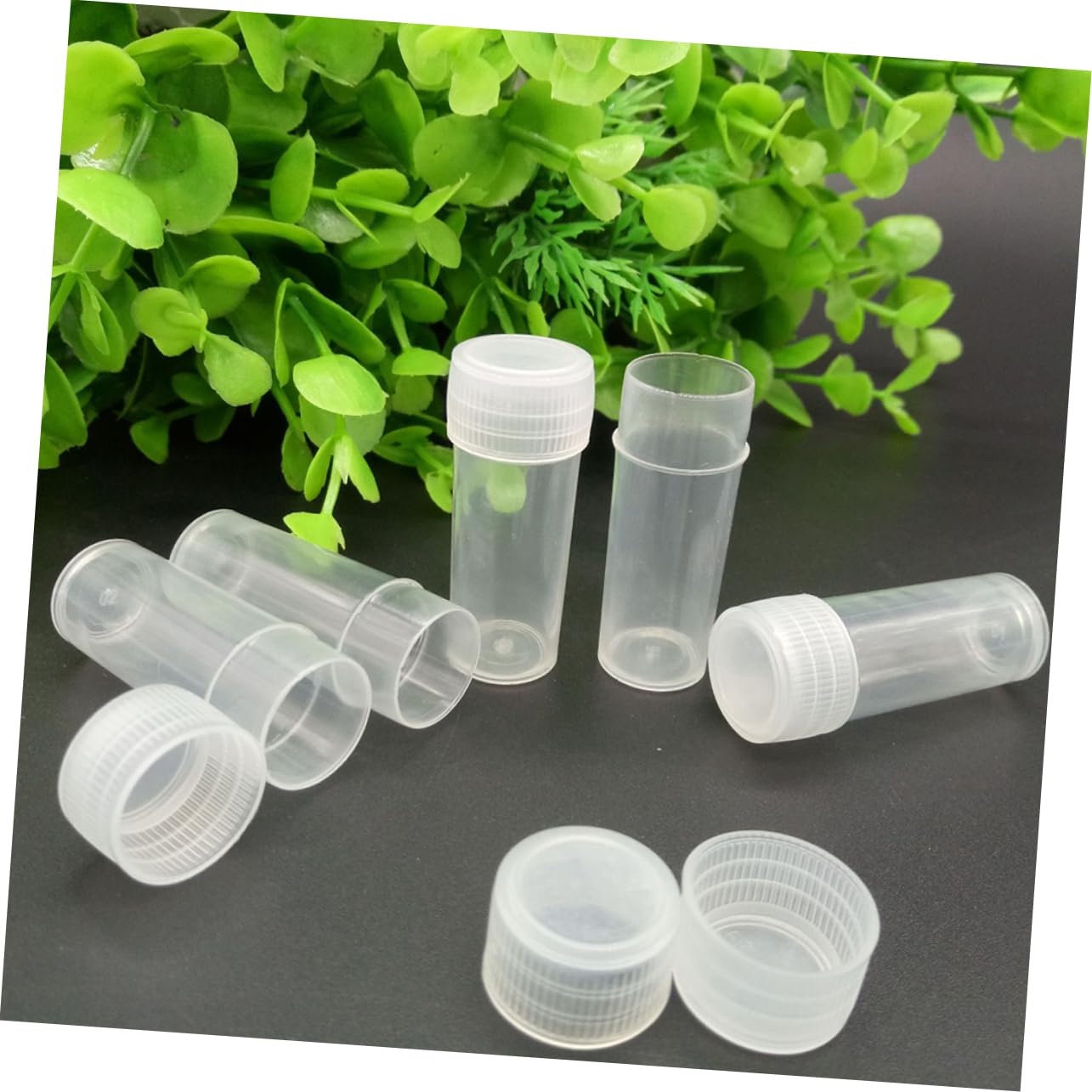 NULYLU 100pcs 5ml Pp Containers Bead Containers Reusable Bottles Empty Travel Size Bottles Plastic Storage Boxes