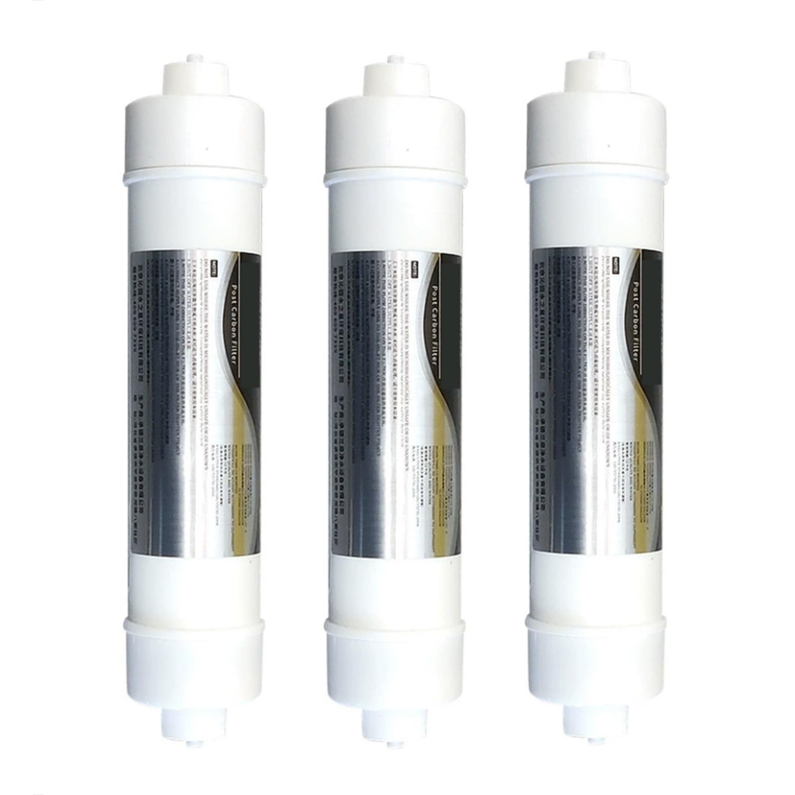Filtre à eau charbon actif T33 | Lot de 3 cartouches à connexion rapide pour la maison
